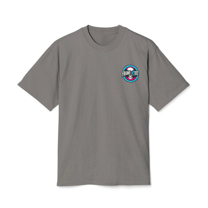 The Road-Worn Chevelle Car Tee: Heavyweight Boxy Neon Muscle Car Graphic Tee