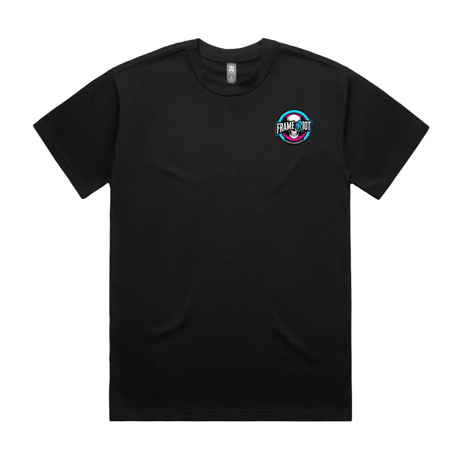 Black front flat lay