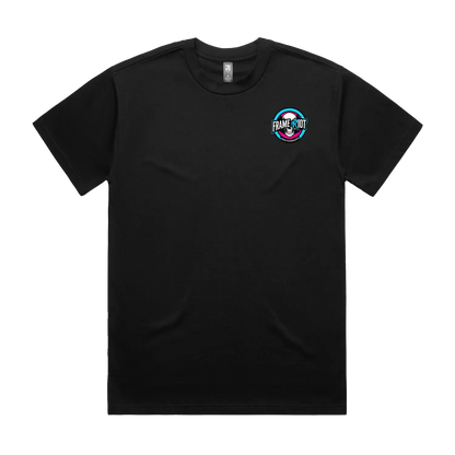 Black front flat lay